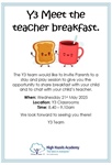 Y3 Meet The Teacher Breakfast