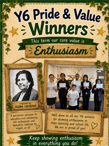 Roll Call - See Our Y6 Award Winners This Week............