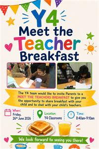 🥯🥯Y4 Meet The Teacher Breakfast 🥯🥯