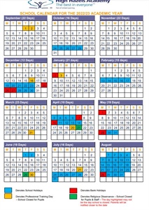 Academic/Holiday Calendar 2022/2023