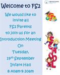 FS2 Welcome Meeting - 19th September