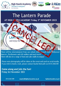 CANCELLED - Lantern Parade 3rd November 2023