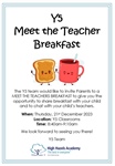 Y5 Meet the teacher breakfast