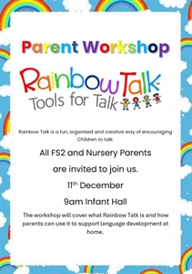 Rainbow Talk Workshop - Nursery & FS2 Parents
