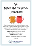 Y4 meet the teacher breakfast