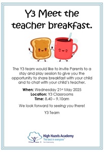 Y3 Meet The Teacher Breakfast