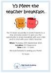 🥯🥯Y3 Meet The Teacher Breakfast 🥯🥯