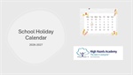 High Hazels Academy - Academic Calendar 2026/27