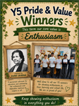 Roll Call - See Our Y5 Award Winners This Week............