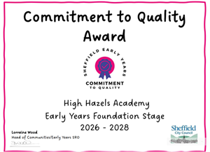 Exciting News from High Hazels Early Years!