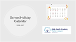 High Hazels Academy - Academic Calendar 2026/27